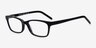 Mesquite Noir AcétateMontures de lunettes de vue d'EyeBuyDirect, Vue d'Angle