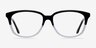 Escapee Clear & Black AcetateEyeglass Frames from EyeBuyDirect, Front View