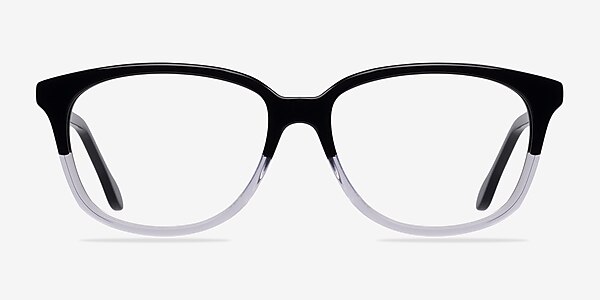 Escapee Clear/Black Acetate Eyeglass Frames