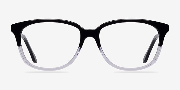 Escapee Clear/Black Acetate Eyeglass Frames