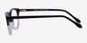 Escapee Clear & Black AcetateEyeglass Frames from EyeBuyDirect, Side View