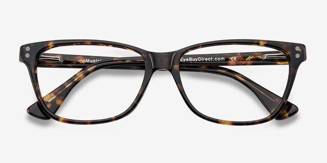 Munich Tortoise AcetateEyeglass Frames from EyeBuyDirect, Closed View