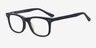 Montreal Matte Navy AcétateMontures de lunettes de vue d'EyeBuyDirect, Vue d'Angle