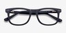 Montreal Matte Navy AcétateMontures de lunettes de vue d'EyeBuyDirect, Vue Rapprochée