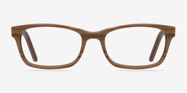 Mesquite Brown/Striped Wood-texture Montures de lunettes de vue