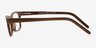 Mesquite Brown & Striped Wood-textureEyeglass Frames from EyeBuyDirect, Side View