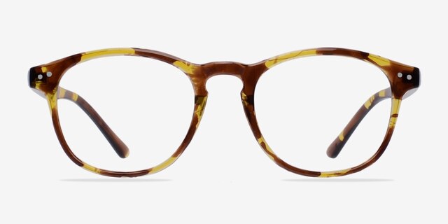 Instant Crush Tortoise PlasticEyeglass Frames from EyeBuyDirect, Front View