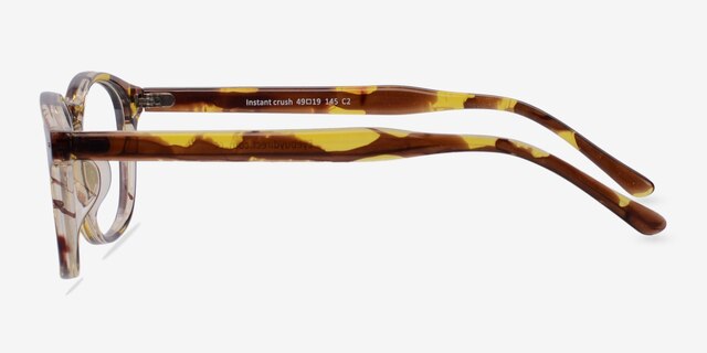 Instant Crush Tortoise PlasticEyeglass Frames from EyeBuyDirect, Side View