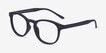 Instant Crush Matte Navy PlasticEyeglass Frames from EyeBuyDirect, Angle View