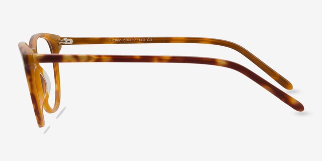 Fiction Tortoise AcetateEyeglass Frames from EyeBuyDirect, Side View