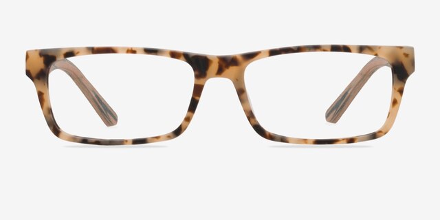 Cambridge Matte Tortoise AcetateEyeglass Frames from EyeBuyDirect, Front View