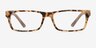 Cambridge Matte Tortoise AcetateEyeglass Frames from EyeBuyDirect, Front View