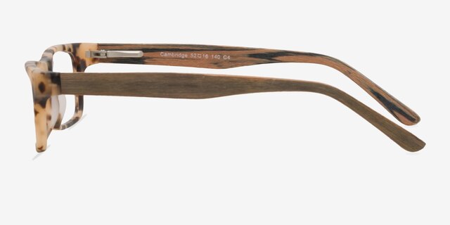 Cambridge Matte Tortoise AcetateEyeglass Frames from EyeBuyDirect, Side View