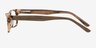Cambridge Matte Tortoise AcetateEyeglass Frames from EyeBuyDirect, Side View