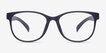 Warren Matte Navy PlasticEyeglass Frames from EyeBuyDirect, Front View