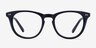 Providence Matte Navy AcetateEyeglass Frames from EyeBuyDirect, Front View
