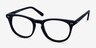 Providence Matte Navy AcetateEyeglass Frames from EyeBuyDirect, Angle View