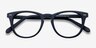 Providence Matte Navy AcetateEyeglass Frames from EyeBuyDirect, Closed View