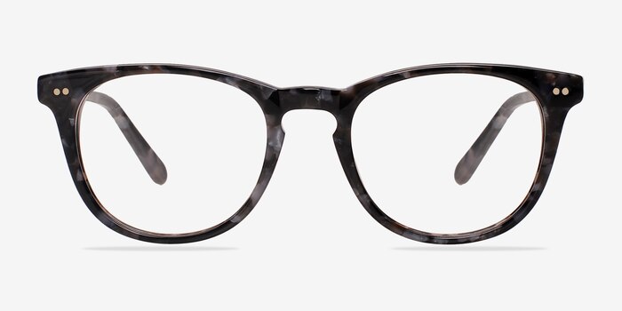Flume Gray/Floral Acetate Eyeglass Frames from EyeBuyDirect