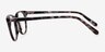 Flume Gray & Floral AcetateEyeglass Frames from EyeBuyDirect, Side View