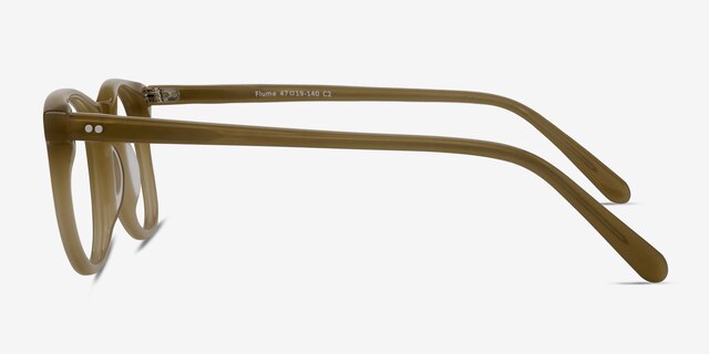 Flume Taupe AcetateEyeglass Frames from EyeBuyDirect, Side View