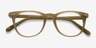 Flume Taupe AcetateEyeglass Frames from EyeBuyDirect, Closed View