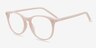 Fiction Rose AcétateMontures de lunettes de vue d'EyeBuyDirect, Vue d'Angle