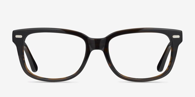 Little John Brown AcetateEyeglass Frames from EyeBuyDirect, Front View