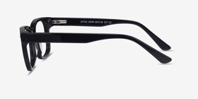 Little John Noir Acétate Montures de lunettes de vue d'EyeBuyDirect, Vue de Côté