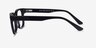 Little John Black AcetateEyeglass Frames from EyeBuyDirect, Side View
