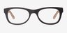 Little Panama Black AcetateEyeglass Frames from EyeBuyDirect, Front View