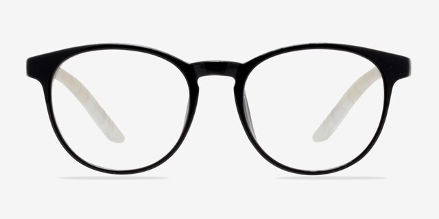 Little Chilling Clear & Black PlasticEyeglass Frames from EyeBuyDirect, Front View