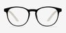 Little Chilling Clear & Black PlasticEyeglass Frames from EyeBuyDirect, Front View