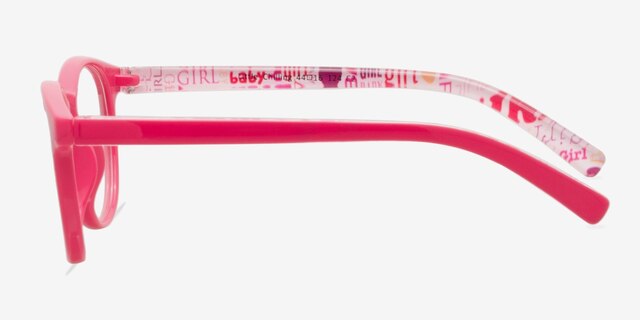 Little Chilling Pink PlasticEyeglass Frames from EyeBuyDirect, Side View