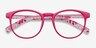 Little Chilling Pink PlasticEyeglass Frames from EyeBuyDirect, Closed View