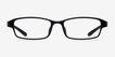 Little Preston Black PlasticEyeglass Frames from EyeBuyDirect, Front View