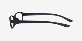 Little Preston Noir Plastique Montures de lunettes de vue d'EyeBuyDirect, Vue de Côté