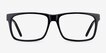 Sydney Black AcetateEyeglass Frames from EyeBuyDirect, Front View