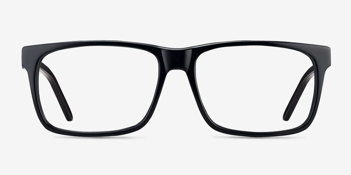 Sydney Black Acetate Eyeglass Frames from EyeBuyDirect
