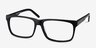Sydney Black AcetateEyeglass Frames from EyeBuyDirect, Angle View