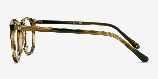 Shade Macchiato AcetateEyeglass Frames from EyeBuyDirect, Side View
