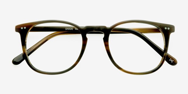 Shade Macchiato AcetateEyeglass Frames from EyeBuyDirect, Closed View