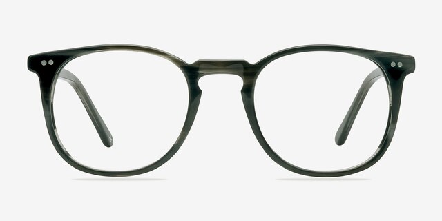 Shade Striped Granite AcetateEyeglass Frames from EyeBuyDirect, Front View