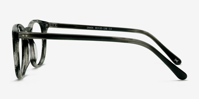 Shade Striped Granite AcetateEyeglass Frames from EyeBuyDirect, Side View