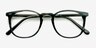 Shade Striped Granite AcetateEyeglass Frames from EyeBuyDirect, Closed View