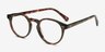 Theory Warm Tortoise AcétateMontures de lunettes de vue d'EyeBuyDirect, Vue d'Angle