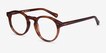Theory Cognac AcetateEyeglass Frames from EyeBuyDirect, Angle View