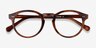 Theory Cognac AcetateEyeglass Frames from EyeBuyDirect, Closed View
