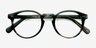 Theory Striped Granite AcetateEyeglass Frames from EyeBuyDirect, Closed View