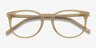 Aura Matte Champagne AcetateEyeglass Frames from EyeBuyDirect, Closed View